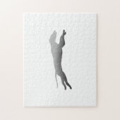 Whippet Running silhouette Legpuzzel (Verticaal)