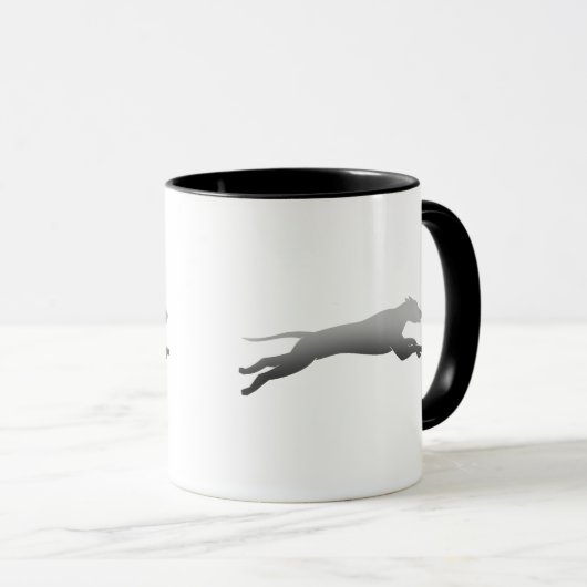 Whippet Running silhouette Mok (Voorkant rechts)