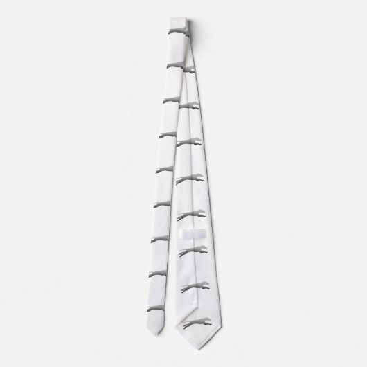 Whippet Running silhouette Stropdas (Achterkant)