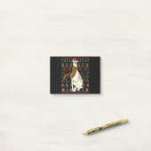 Whippet Santa Claus Funny Dog met Kerstmis Post-it® Notes (Op bureau)