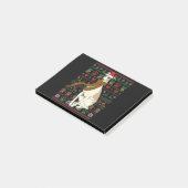 Whippet Santa Claus Funny Dog met Kerstmis Post-it® Notes (Schuin)