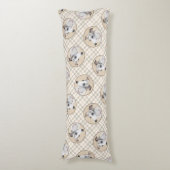 Whippet Schilderij Brindle White Originele Hond Ar Lichaamskussen (Voorkant Verticaal)