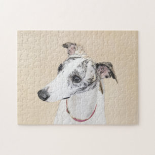 Whippet Schilderij - Mooie Originele Honden Kunst Legpuzzel