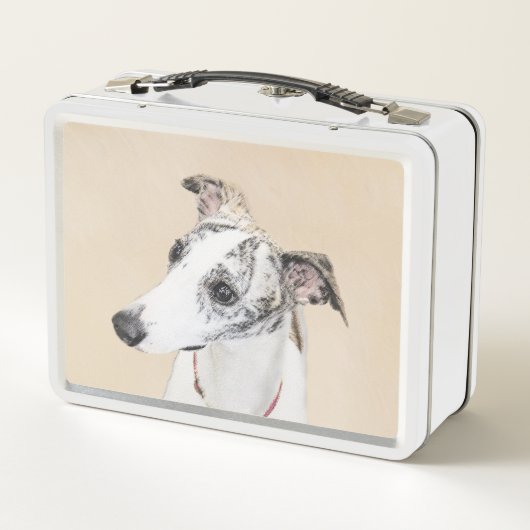 Whippet-schildering - Kute Original Dog Art (Achterkant)