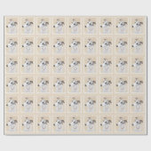Whippet-schildering - Kute Original Dog Art Cadeaupapier (Vlak)