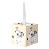 Whippet-schildering - Kute Original Dog Art Decoratie (Achter hoekig)