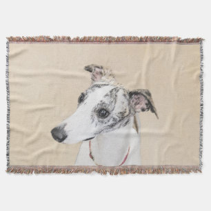 Whippet-schildering - Kute Original Dog Art Deken