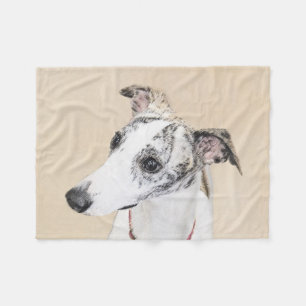 Whippet-schildering - Kute Original Dog Art Fleece Deken