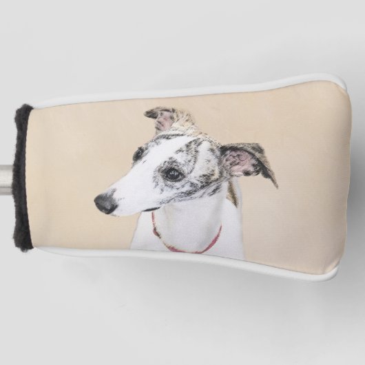 Whippet-schildering - Kute Original Dog Art Golfheadcover (Voorkant)