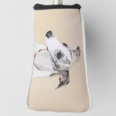Whippet-schildering - Kute Original Dog Art Golfheadcover (Draai 90)