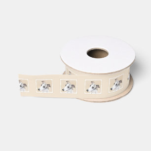 Whippet-schildering - Kute Original Dog Art Grosgrain Lint