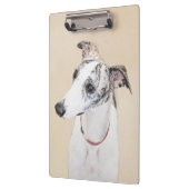Whippet-schildering - Kute Original Dog Art Klembord (Links)