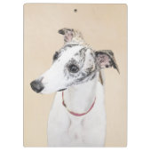 Whippet-schildering - Kute Original Dog Art Klembord (Achterkant)