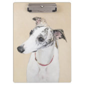 Whippet-schildering - Kute Original Dog Art Klembord (Voorkant)
