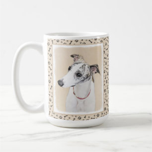 Whippet-schildering - Kute Original Dog Art Koffiemok