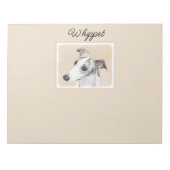 Whippet-schildering - Kute Original Dog Art-laptop Notitieblok (Voorkant)