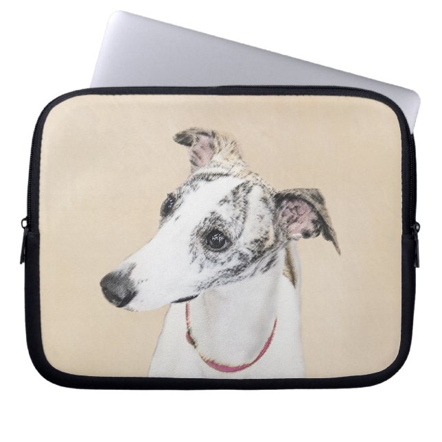 Whippet-schildering - Kute Original Dog Art Laptop Sleeve (Voorkant)