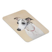 Whippet-schildering - Kute Original Dog Art Magneet (Rechterzijde)