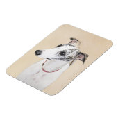 Whippet-schildering - Kute Original Dog Art Magneet (Linkerzijde)