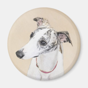 Whippet-schildering - Kute Original Dog Art Magneet