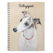 Whippet-schildering - Kute Original Dog Art Notitieboek (Voorkant)