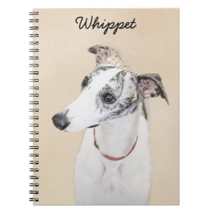 Whippet-schildering - Kute Original Dog Art Notitieboek