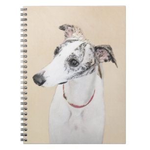 Whippet-schildering - Kute Original Dog Art Notitieboek
