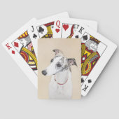 Whippet-schildering - Kute Original Dog Art Pokerkaarten (Achterkant)
