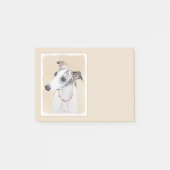Whippet-schildering - Kute Original Dog Art Post-it® Notes (Voorkant)
