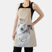 Whippet-schildering - Kute Original Dog Art Schort (Insitu)