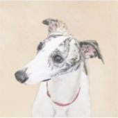 Whippet-schildering - Kute Original Dog Art Sticker (Voorkant)