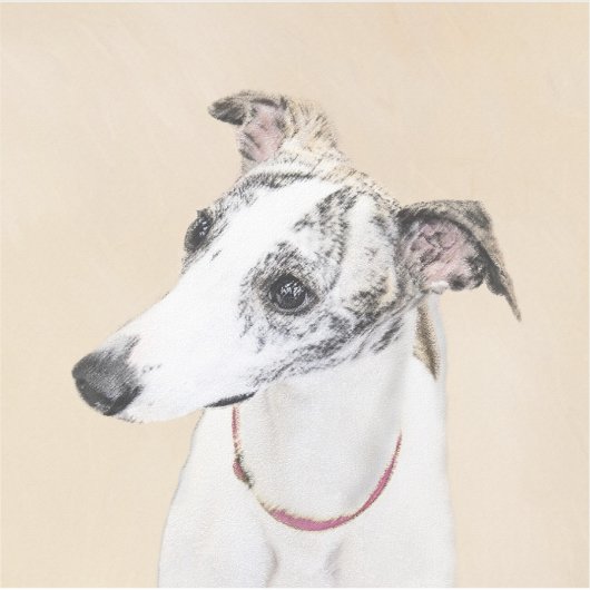 Whippet-schildering - Kute Original Dog Art Sticker (Voorkant)