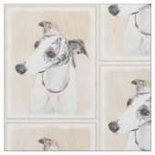 Whippet-schildering - Kute Original Dog Art Stof (Close Up)
