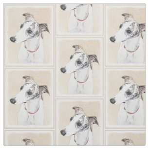 Whippet-schildering - Kute Original Dog Art Stof