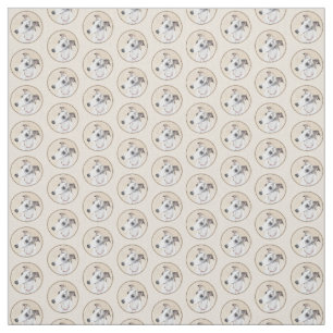 Whippet-schildering - Kute Original Dog Art Stof