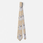 Whippet-schildering - Kute Original Dog Art Stropdas (Voorkant)
