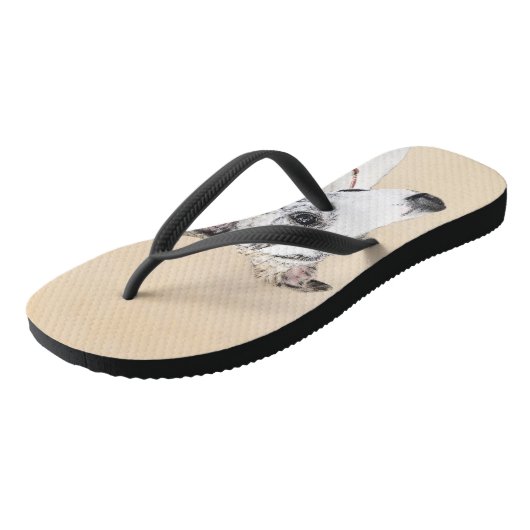 Whippet-schildering - Kute Original Dog Art Teenslippers (Schuin)