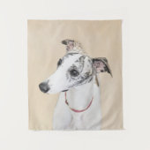Whippet-schildering - Kute Original Dog Art Wandkleed (Voorkant)