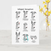 Whippet Semaphore Kaart (Gele Bloem)