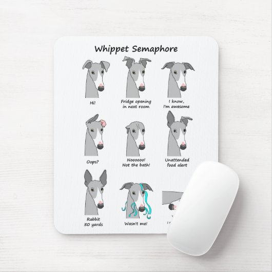 Whippet Semaphore Muismat (Met muis)