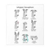 Whippet Semaphore Notitieblok (Voorkant)
