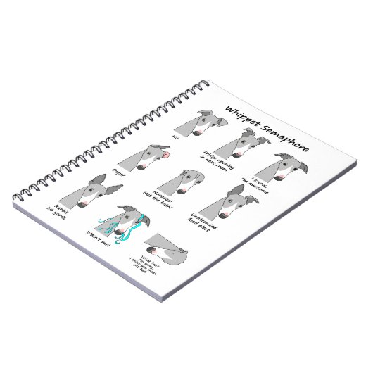 Whippet Semaphore Notitieboek (Linkerzijde)