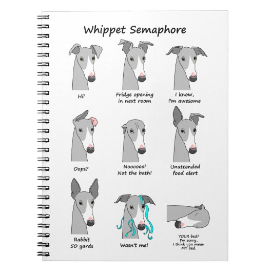 Whippet Semaphore Notitieboek (Voorkant)