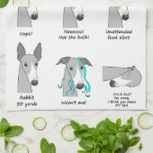 Whippet Semaphore Theedoek (Gevouwen)