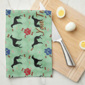 Whippet Shadow Theedoek (Quarter Fold)