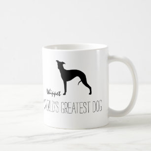 Whippet Silhouette   De grootste hond ter wereld Koffiemok