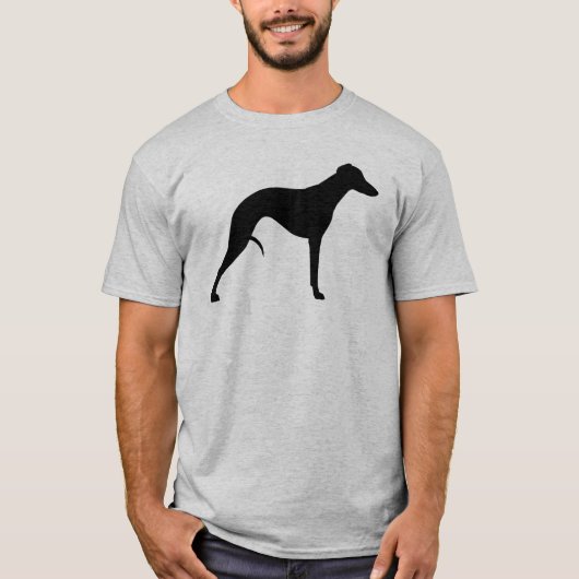 Whippet Silhouette T-shirt (Voorkant)