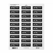 Whippet Silhouetten Liefde Retouradres Labels (Full Sheet)