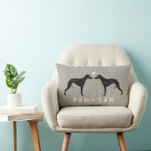 Whippet Silhouettes Love - Personalize Kussen (Stoel)