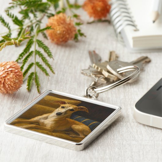 Whippet Sleutelhanger (Zijkant)